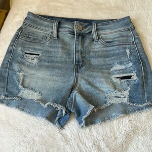 Distressed Jean Shorts